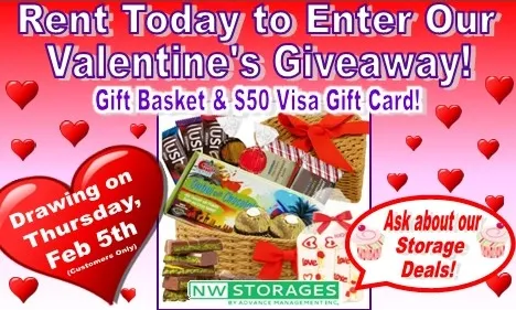 deal for All NEW and CURRENT customers who come into the office to pay their rent are eligible to enter to WIN our sweet Valentine's Gift Basket & $50 Visa Gift Card Giveaway!🧺

💕Visit us today & don’t miss your chance to take home this sweet prize! 🎉

📅 DRAWING Date: Thursday, Feb 5th 