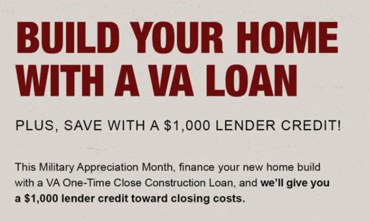 CONSTRUCTION VA LOAN DEAL