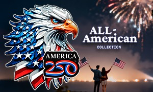 deal for Celebrate America 250 with exclusive limited edition stickers! Show your pride and stand out. Claim yours now before they're gone!
