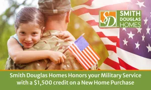 deal for Claim your $1,500 credit on new home purchases as a thank you for your military service. Act now to take advantage of this special offer!