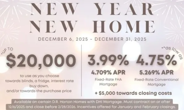 deal for Claim your chance to own a new D.R. Horton Wilmington home or townhome in Southeastern North Carolina today! Act now to secure your dream home and start living your best life!