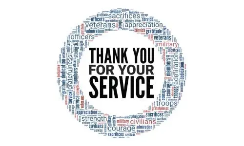 20% OFF ALL MILITARY MEMBERS