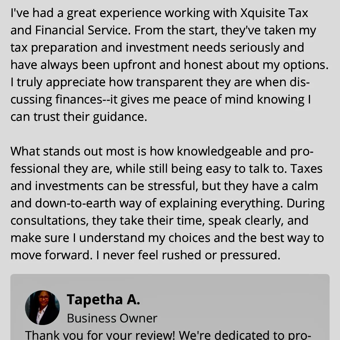 Xquisite Tax and Financial Services gallery photo 7